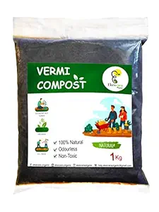 Ekesvara Organic Vermicompost Fertilizer Manure for Plants - 1 KG