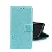 Produktbild Huawei P10 Plus Hülle, Huawei P10 Plus Schutzhülle, Alfort Carving Lederhülle Fashion Design Premium PU Leder Hohe Qualität Tasche Case Cover Kasten Abdeckung Wallet für Huawei P10 Plus 5.5" Smartphone Funktion Standfunktion Unterstützte Telefone und Magnetverschluss mit Schmetterling ( Grün )