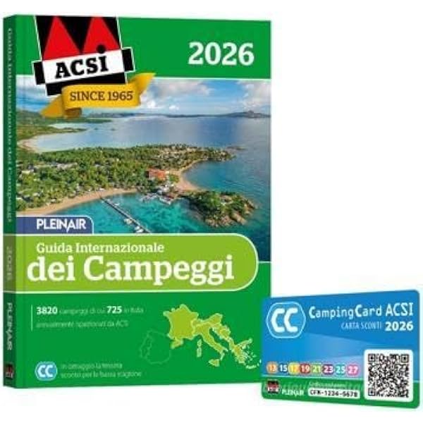 ACSI Campingfhrer Europa 2025: Bestehend aus 2 Bnden inkl. ACSI  CampingCard Ermssigungskarte : Amazon.it: Libri