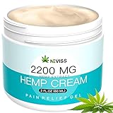 Natural Hemp Cream for Pain Relief, Active Hemp Oil Cream, Organic Hemp Herbal Extract Cream for Back, Knee, Neck, Nerve & Joint Pain, Premium Hemp Pain Relief Gel for Inflammation & Sore Muscles