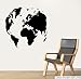 Produktbild World globe Wand Kunst Vinyl Aufkleber – Bitte wählen Sie Ihre Größe & Farbe das Menü unten – Large 86 cm x 86 cm aqua grün