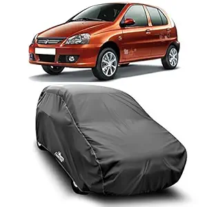 ROYALS CHOICE Water Resistant Car Cover for Tata Indica V2 (Gray Without Mirror Pocket)