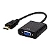 Produktbild XU-XIAZHI,HDMI zu VGA Moread Goldbeschichteter HDMI zu VGA Adapter für Computer/Desktop/Laptop/PC/Monitor/Projektor/HDTV(Color:SCHWARZ)
