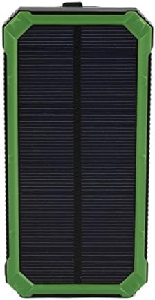 Maistore 30000MAH Waterproof Solar Power External Power Bank With LED Light For Mobile Phones with Cable For Samsung (Green)