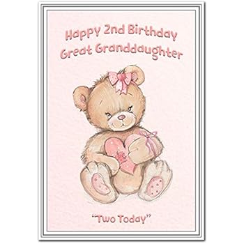 granddaughter age 2 birthday card