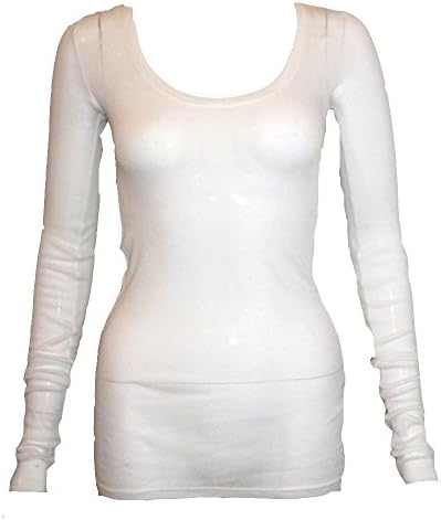 American Vintage Massachusetts Long Sleeve Tee in White SMALL