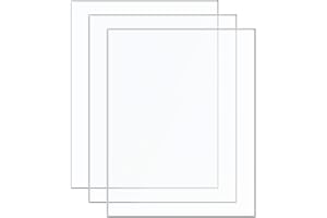 OFFCUP 3 st A4 genomskinliga akrylplattor, 210 mm x 297 mm, 3 mm tjock perspex-plastplatta, genomskinliga plexiglaspaneler fö
