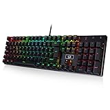 Redragon K556 QWERTZ Layout Tastatur mit Ganzmetallpaneel. Erstklassige deutsche Handwerkskunst mit Langlebigkeit & Praktikabilität wird Sie beeindrucken.