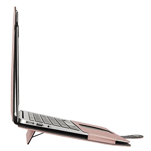 MOSISO MacBook Air 13 H  lle Case  Premium Qualit  t PU Leder Schlanke Schutzh  lle Tasche Cover f  r MacBook Air 13 Zoll  A1369   A1466   Rosa Silk