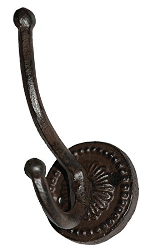 Preisvergleich Produktbild Nene-Home PILASTRO Wandhaken, dunkelrostfarbenes Gußeisen