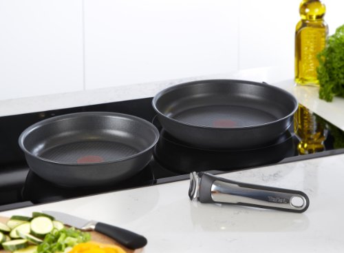 Tefal Ingenio Non-stick Induction Try-Me Cookware Set, 3 Pieces - Black