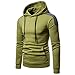Produktbild Herren Winter Hoodie Herbst Patchwork Kapuzenpullis Langarm Hoodie Mantel Kordelzug Pullover Sport Baumwolle Sweatshirt Top Bluse Mode Rundkragen Outerwear 2018 Neue Hoodie Hemd Felicove