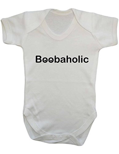 Boobaholic Breastfeeding Support Cute Love Boobies Funny Baby Onesie Vest