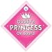 Daddy's Princess On Board Car Sign, Baby on Board Sign, Baby On Board Sign, girl, Novelty Car Sign, Baby Car Sign (721)
