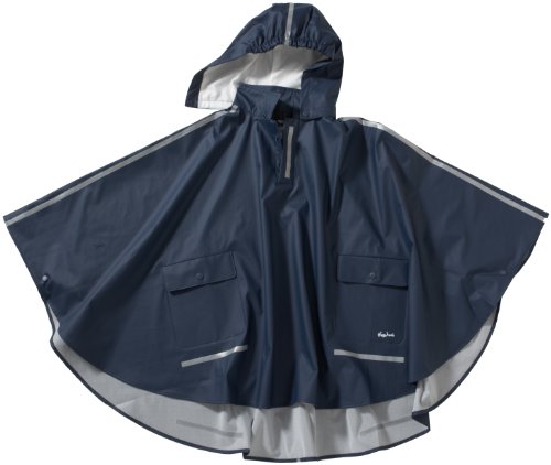 Playshoes Poncho Especially for Satchel Boy's Rain Coat Blue 11-12 Years