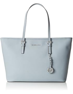 Michael Kors Damen MD TZ Mult FUNT Tote, Blau (Dusty Blue), 14 x 29 x 38 cm
