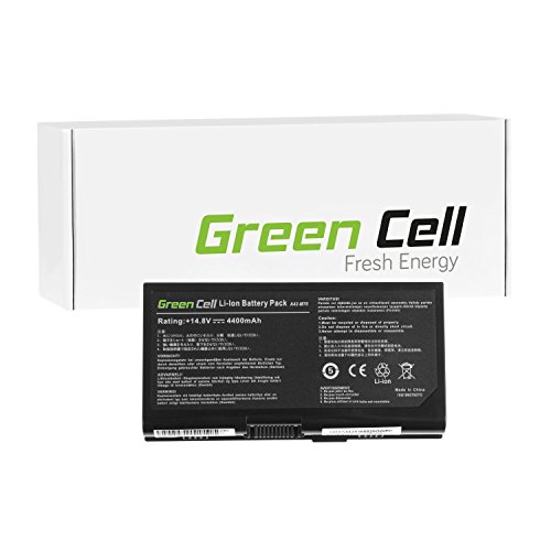 Green Cell® Standard Serie A32-M70 A42-M70 Laptop Akku für Asus F70 G71 G72 M70 M70V N70 N90 X71 X71A X71Q X71SL (8 Zellen 4400mAh 14.8V Schwarz)