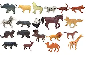 FunBlast Animal Set Toys for Kids ? Wild Animal Figures Play Set Toys for Kids|Boys 20 Pcs - Multi Color