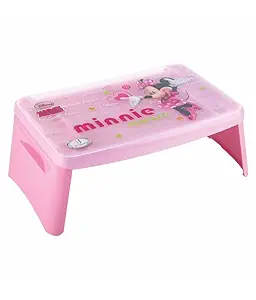 Perpetual Bliss Minnie Mouse Bed Table for Kids/Laptop|Portable/Study/Lamp/Multipurpose(Dimension) 50x30x20cm