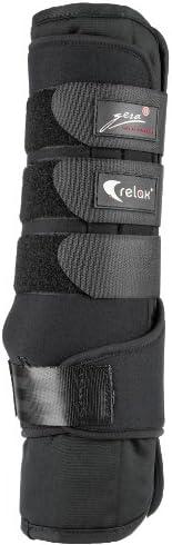 Gera Relax 6095 Stable Tendon Boots with Bandage Pads Front Size IIII/L Black
