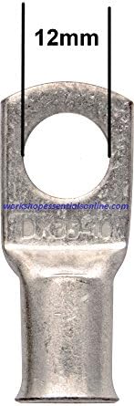 Workshop Essentials Online Copper Tube Terminal 10mm² x 12mm Pack of 50