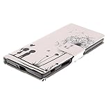Handyhülle Sony Xperia XZ Leder, Bookstyle Handytasche Flip Case für Sony Xperia XZ Smartphone, Moon mood® Ledertasche Brieftasche für Sony Xperia XZ PU Leder Hülle Wallet Case Folio Schutzhülle Schutz Schale Cover BookStyle Standfunktion Karteneinschub und Magnetverschluß Etui Flip Case Handyhüllen für Sony XZ Bumper - 