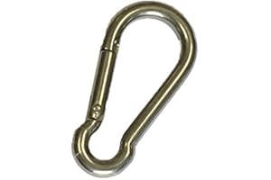 SUNLOAD Feuerwehr-Karabiner Edelstahl rostfrei Karabinerhaken 10 Stück (5 x 50)