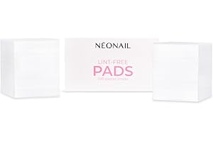 NÉONAIL NEONAIL Pads Senza Pelucchi - Pads Unghie - Accessori Unghie - Salviette Sgrassanti Unghie - Accessori Manicure Unghie - Pad Unghie Senza Pelucchi - Salviette Unghie per Sgrassare - 200 Pz