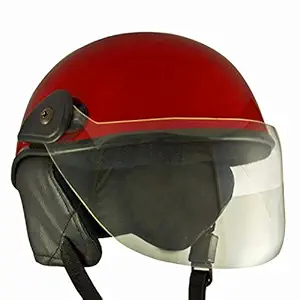 Anokhe Collections PC Shell Junior Helmets for Baby Protection and Safety (3-12 Years, Red Glossy)