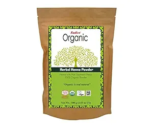 Radico Organic Herbal Henna (Made with Organic Henna +Amla+Ritha+Shikakai+Bhringraj)