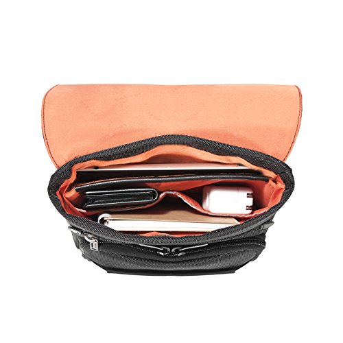Everki Venue – Premium RFID Mini Messenger für iPad / Kindle / Tablet bis 10,5 Zoll mit durchdachtem Fächer-Konzept und weiteren hochwertigen Funktionen, Schwarz - 6