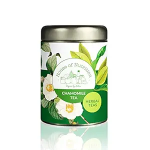 House of Nutrition Organic and Natural Herbal Tea, 50 gm (Soothing Chamomile Tea with Chamomile Flowers))