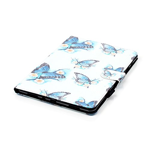Samsung Galaxy Tab A 9.7 SM-T550 Hülle, Deenor Colorful Painting and Stylish Drawing Wallet Case Book Style PU Leder Flip Protective Stand Schutzhülle Hülle für Samsung Galaxy Tab A 9.7 SM-T550. (Flowers and Butterflies) - 5