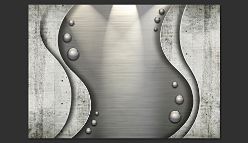 FOTOTAPETE 400×280 cm – VLIES TAPETE PREMIUM – PROFI QUALITÄT – 3 Farben zur Auswahl – Top moderne Wanddeko – Wandbilder XXL – Riesen Wandbild – Top Design Tapete – Neue exklusive Edition mit noch besser Druckauflösung – Deutsches Premium Vlies – Beton Kugeln Abstrakt f-A-0227-a-b - 4