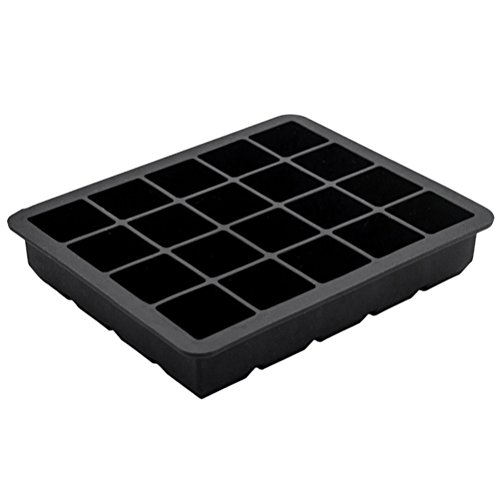 40er Pack Eiswürfelformen 2,5 cm Eiswürfel Silikonformen, Whiskyquadrate, Eiswürfelbereiter, 20 pro Schale, 2er Set. - 4