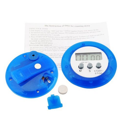 Sonline Blau Digital Elektronisch Magnetisch Kueche-Schaltuhr Zeitschalter - 6