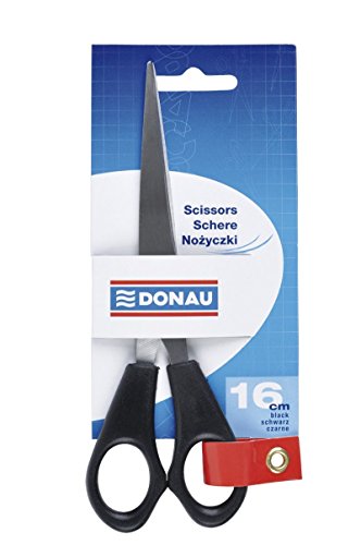 DONAU 7922001PL-01 - paire de ciseaux - 16 cm - Noir