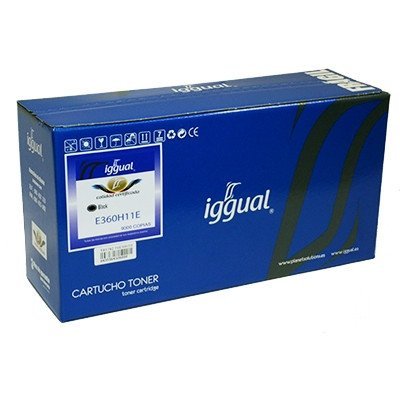 Preisvergleich Produktbild iggual Tóner Reciclado Lexmark E360H11E Negro