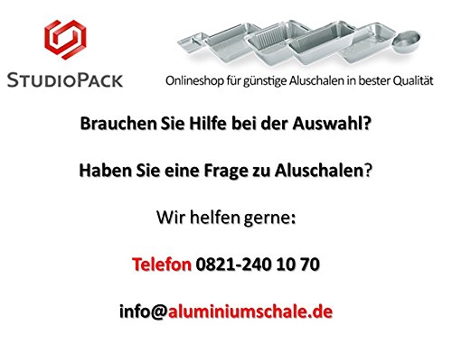 100 Aluschalen + Deckel „MADRID“ 430 ml Aluschale Salatschale Salatschalen Menüschale Alubehälter Aluminiumschale Aluminiumschalen inklusive Deckel alukaschiert - 3