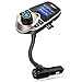 Produktbild Bluetooth FM-Transmitter, Nulaxy Wireless Bluetooth FM Transmitter Auto Audio KfZ MP3 Player ,unterstützt 1,44 Inch-Screen-Display -Unterstützung TF / SD-Karte und USB-Autoladegerät für Smartphones und Handys -Gold