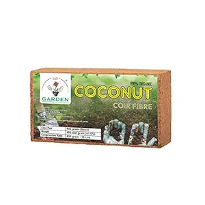 Kraft Seeds Gate Garden Natural Organic Cocopeat Block - 600 GMS | Brown