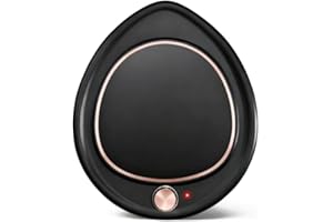 MQUPIN Calentador de Taza de café, Calentador de Taza para Escritorio 2 ajustes de Temperatura Control de Temperatura Bebida eléctrica té Leche Vela Calentador Oficina (Negro)