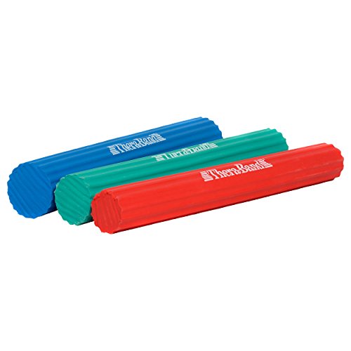Thera Band flexibler Übungsstab-Set Übungsstäbe 3 Stärken Leicht, Mittel, Schwer