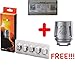 Produktbild [100% AUTHENTISCH [5 + 1 angeboten DansLesVapes] 6er Pack Verdampferköpfe SMOK SMOKTECH TFV8 Baby M2 0.25 ohm oder 0.15 ohm oder Q2/T6/T8/Mesh/T12/Strip/RBA