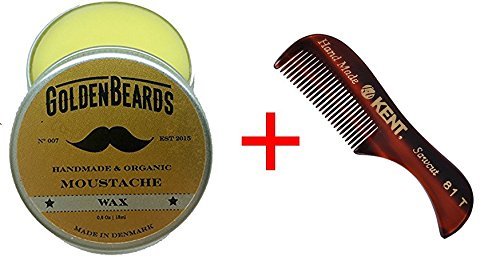 Moustache Wax & Acetate Comb 7,5cm - Get the BEST Moustache Wax KIT with an Stache Comb at BEST Price, Save money…