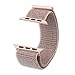 Produktbild REYTID  Nylon Sport Loop Woven Apple iWatch 42 mm Ersatzband - Serie 1 2 3 4 - Hellgrau/Hellrosa