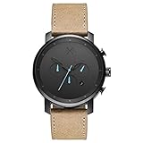 MVMT Herren Watch Uhr Chronograph Black Gun Metal/ Sandstone...
