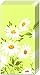 Pack of 10 Paper Pocket Tissues Daisy Meadow green