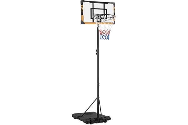 Yaheetech Panier de Basket Portable Réglable en Hauteur Panier de Basket Extérieur/Intérieur pour Moins de 10 Ans