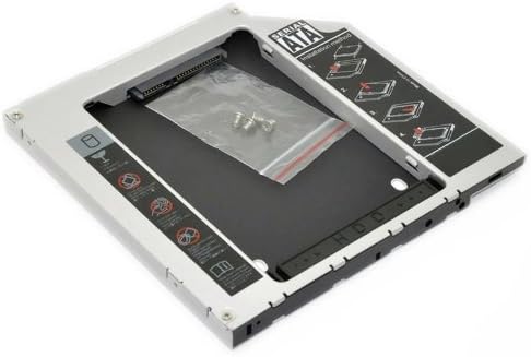 HDD/SSD adapter caddy for Apple MacBook (Pro) 13" 15" (2006 - Early 2008) replaces SuperDrive 9.5 mm (SATA - PATA/IDE) - TheNatural2020